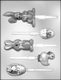 Two Rabbits, Duck, Egg & Basket Sucker Candy Mold