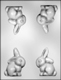 3D Fat Sitting Bunny Chocolate Candy Mold