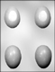 3D Plain Egg Chocolate Candy Mold