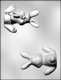3D Big Foot Bunny Chocolate Candy Mold