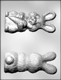 3D Big Bunny with Carrot Chocolate Candy Mold