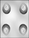 Fluted Egg Chocolate Candy Mold