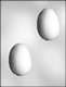 3D Plain Egg Chocolate Candy Mold