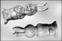 3D Large Papa Bunny w/ Carrots Candy Mold