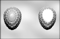 3D Large Cut Glass Egg Chocolate Candy Mold