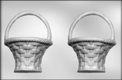 3D Large Basket with Handle Chocolate Candy Mold