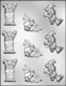 Bat, Ghost & Witch Chocolate Candy Mold