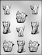 Ghost, Cat & Haunted House Chocolate Candy Mold