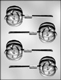 Large Jack-O-Lantern Sucker Chocolate Candy Mold