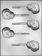 Skeleton/Skull Head Sucker Chocolate Candy Mold