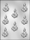 Candle with Holly Chocolate Candy Mold