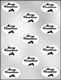 "Merry Christmas" with Holly on Oval Candy Mold