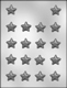 Flat Top Star Chocolate Candy Mold