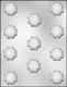 8 Point Snowflake Chocolate Candy Mold