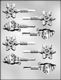 Snowman Head & Snowflake Sucker Candy Mold
