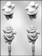 3D Santa Sucker Chocolate Candy Mold