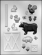 Gingerbread Barn Accessories Chocolate Candy Mold