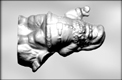 Giant Santa (Front) Chocolate Candy Mold