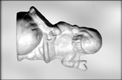 Giant Santa (Back) Chocolate Candy Mold