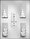Snowy Christmas Bars Chocolate Candy Mold