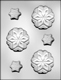 Large & Small Snowflakes Chocolate Candy Mold