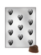 Heart with Rose Chocolate Candy Mold