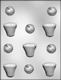 Basketball & Basket Chocolate Candy Mold