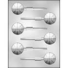 3D Basketball Sucker Chocolate Candy Mold