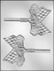 Race Car Sucker Chocolate Mold