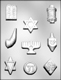 Jewish Symbols Chocolate Candy Mold