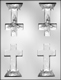 3D Cross with Fancy Base Chocolate Candy Mold