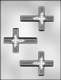 Cross with Flower Spray Chocolate Candy Mold
