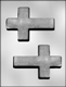 Large Plain Cross Chocolate Candy Mold