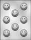 Smiley Face (Circle) Chocolate Candy Mold