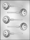 Smiley Face Sucker Chocolate Candy Mold