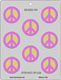 Peace Sign Mint 2" Chocolate Candy Mold