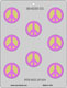 Peace Sign Mint 1 3/4" Chocolate Candy Mold