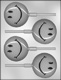 Smiley Face Sucker Chocolate Mold