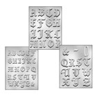 Sm. & Med. Monogram Calligraphy Set Candy Mold
