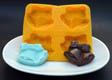 Double Bell Flexible Yellow Rubber Candy Mold