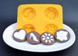 Wedding #2 Asst. Flexible Yellow Rubber Candy Mold