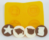 Graduation Asst. Flexible Yellow Rubber Candy Mold
