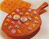 Fruit & Flower Asst. Yellow Rubber Candy Mold
