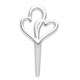 Picks- Silver Double Heart