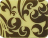 Chocolate Transfer - Callig. Scroll Brown
