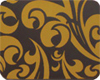 Chocolate Transfer Sheet - Callig. Scroll Gold