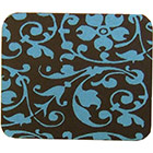 Chocolate Transfer- Blue Floral Scroll