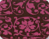Chocolate Transfer- Raspberry Floral Scroll