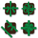 Chocolate Transfer Sheet - Gift Worthy Green