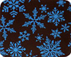 Chocolate Transfer - Light Blue Snowflake